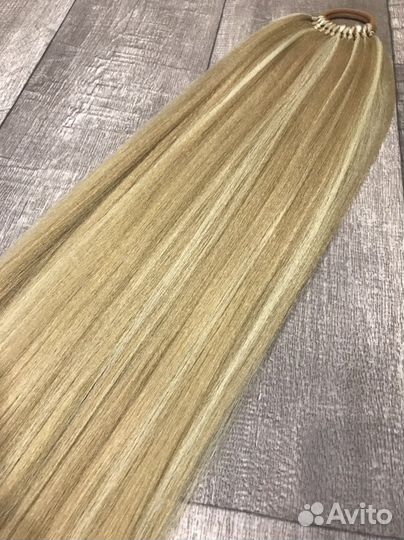 Съемные афрохвосты на резинке из канекалона