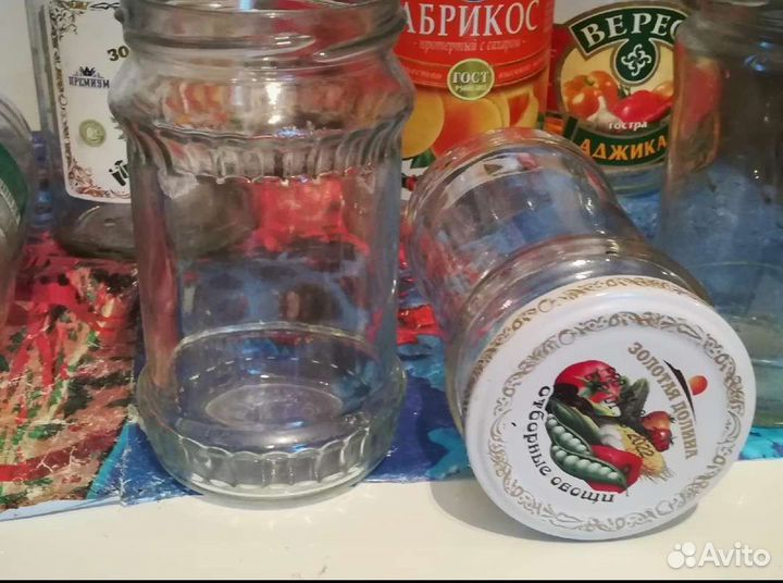 Стеклянные банки- от 0.8 до 0.150