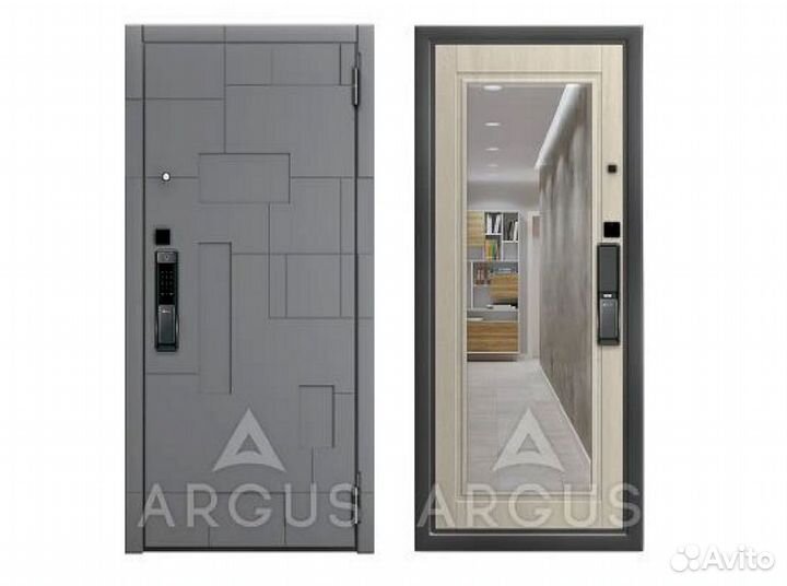 Электронная входная дверь с отпечатком пальца