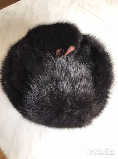 Норковая шапка - ушанка мужская