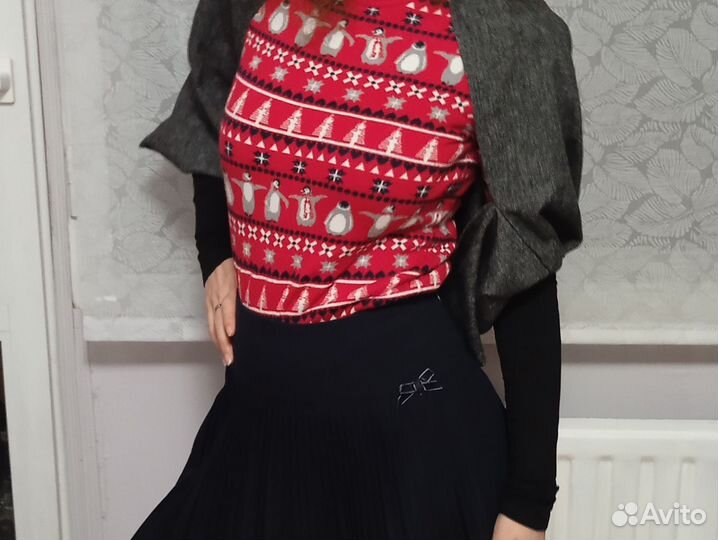 Шарф с рукавами, спина в тепле