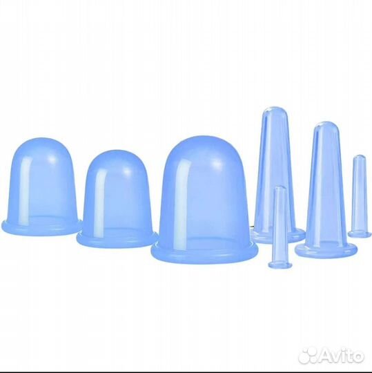 Набор банок для вакуумного массажа, 7 шт + мешочек