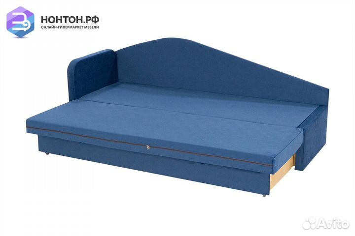 Диван еврософа Верди левый синий