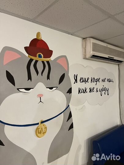 Роспись стен, декор стен, рисунок на стене, фреска