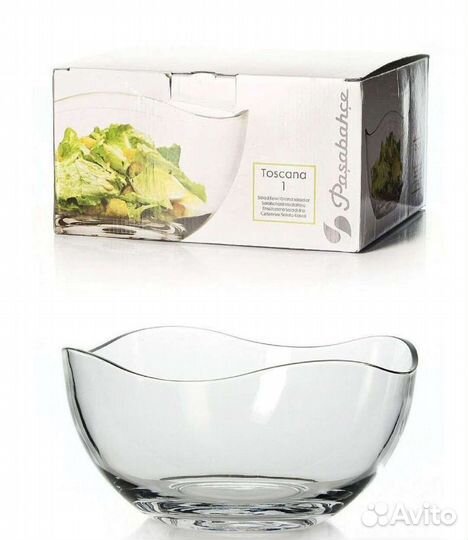 Салатник большой стеклянный