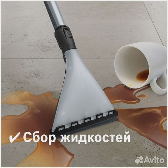 Пылесос Bosch BWD421PRO, белый/черный