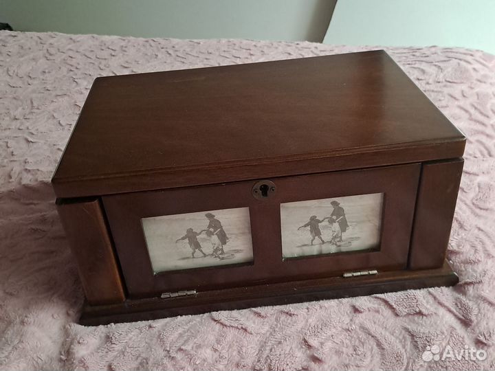 Шкатулка для драгоценностей большая деревянная