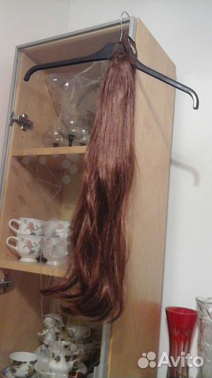 Волосы 65см темно-русые