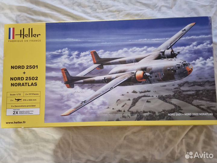 Heller nord 2501+2502 noratlas 1/72