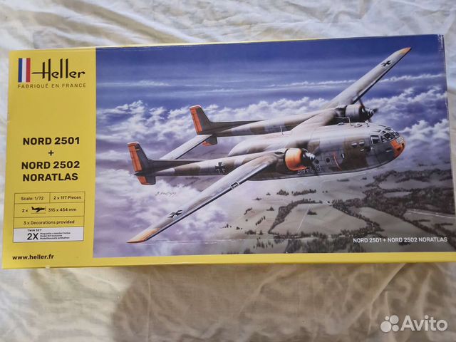 Heller nord 2501+2502 noratlas 1/72