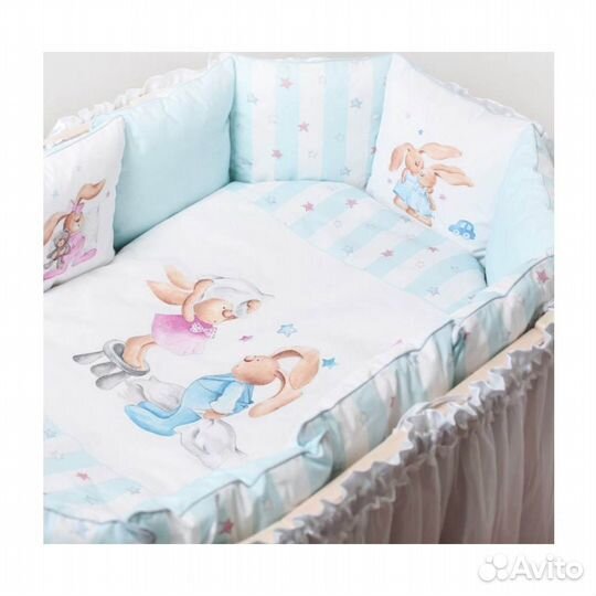 Комплект 6пр Луисы Lappetti 6072 Голубой