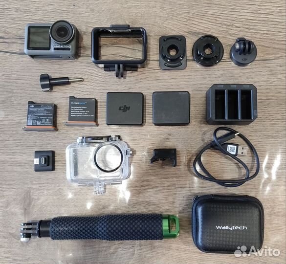 Экшен камера dji osmo action 1 с допами