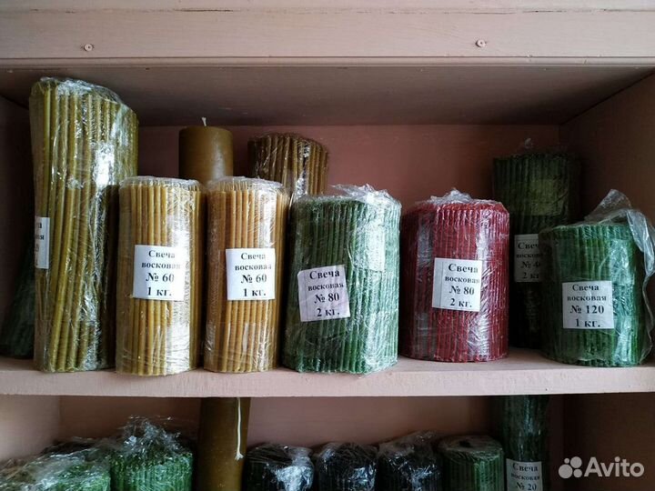 Свечи восковые, свечи церковные