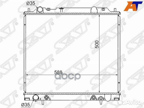 Радиатор Mitsubishi Delica 94-07 MC0005-3R Sat