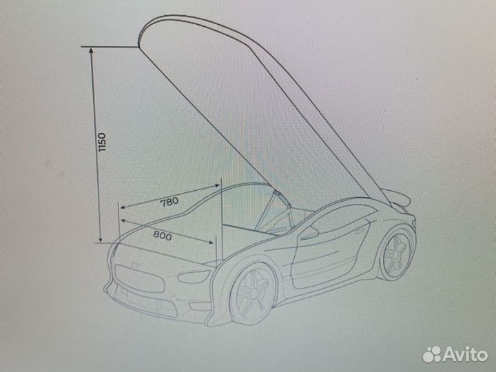 Кровать машина