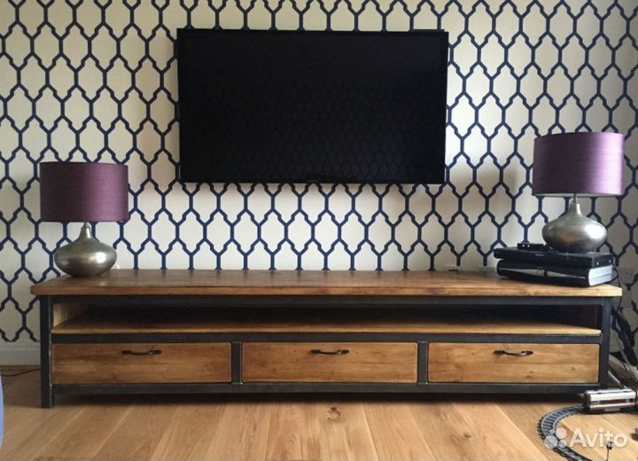 Тумба под телевизор в стиле loft