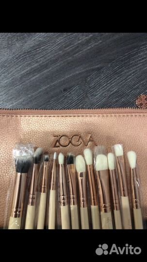 Набор кистей для макияжа набор 12 шт zoeva
