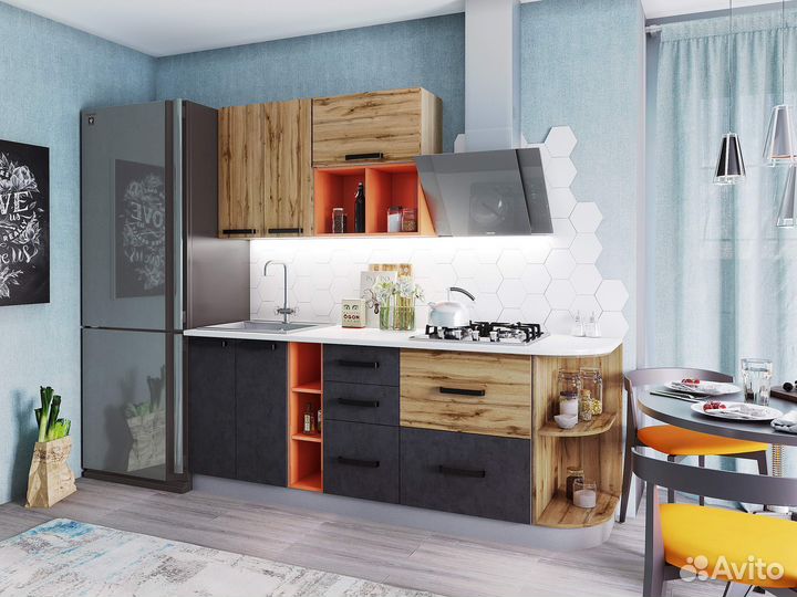 Кухонный гарнитур Крафт модульный новый