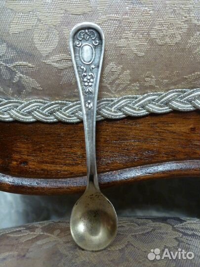 Солонка с Ложечкой Мельхиор