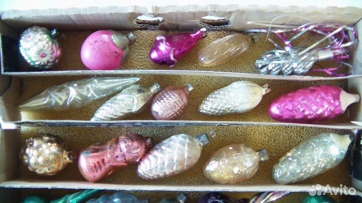 Игрушки елочные - 40 штук (одним лотом )