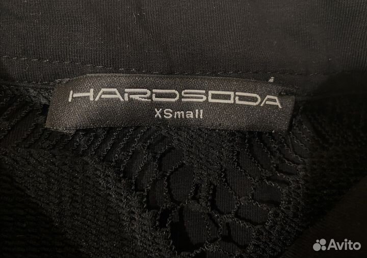 Поло Hardsoda футболка женская XS черная