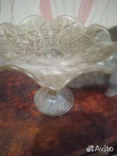 Ваза для фруктов на ножке СССР