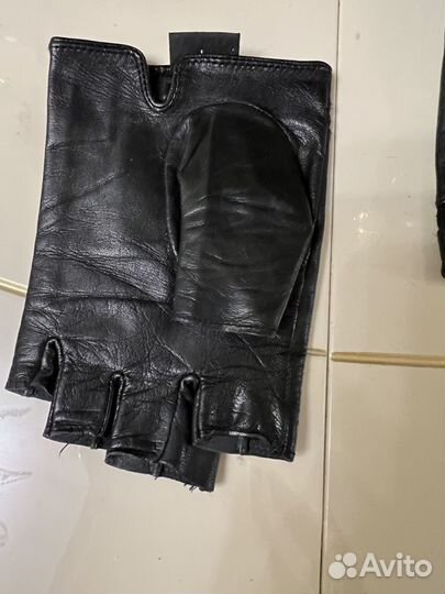 Женские перчатки кожаные
