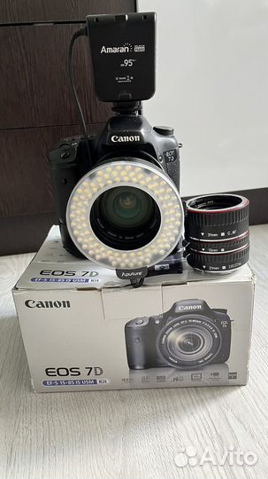 Canon 7D+объектив 24-85mm с батарейным блоком