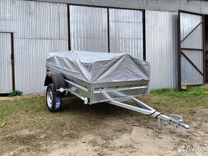 Прицеп легковой 2.5м полный комплект. Колëса, тент