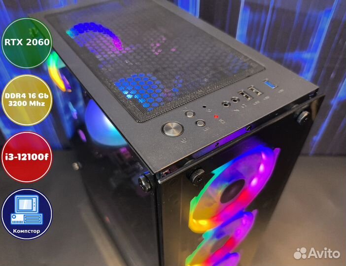 Сборка пк для 2к i3-RTX2060-16DDR4-IFQ10274569-H610