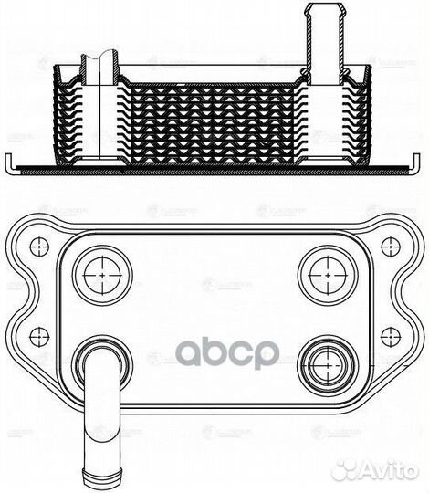 Радиатор масляный volvo XC90 01- LOC1056 luzar