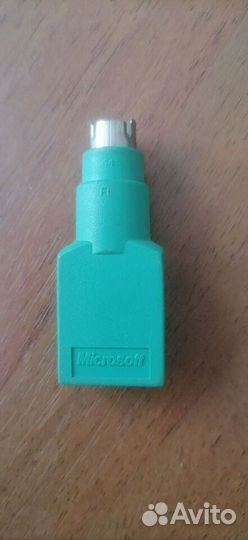Переходник зеленый PS/2 на USB