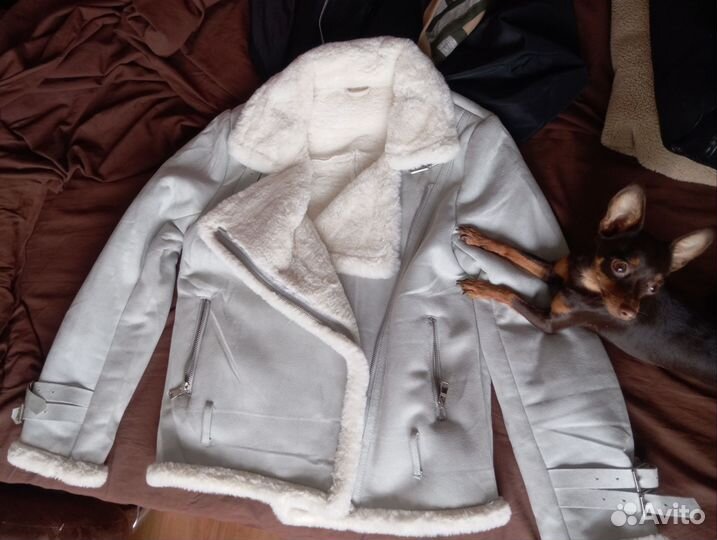 Дубленка искусственная женская 46 размер