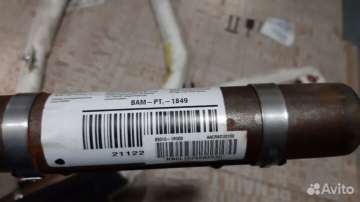 Hyundai Solaris подушка безопасности шторка