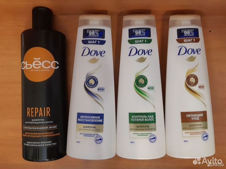 Шампунь Tresseme, Dove, Gliss Kur, Fructis