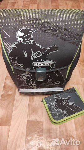 Рюкзак школьный Herlitz midi и пенал