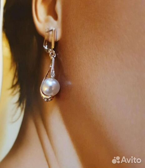 Набор бижутерный серьги+кулон с цепочкой