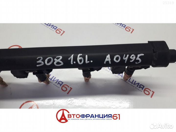 Рампа топливных форсунок, 198552 peugeot 308, 3025326
