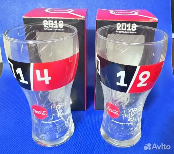 Стаканы Coca-Cola 1/4 и 1/2 чм по футболу 2018