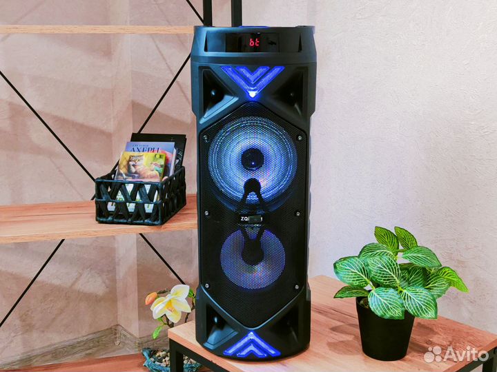 Большая напольная колонка с блютузом