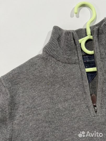 Шерстяная кофта полузип Tommy Hilfiger оригинал