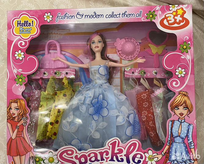 Кукла барби в коробке
