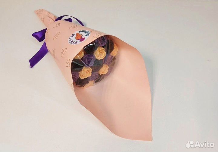 Розы из Бельгийского Шоколада - 19 шт в Букете