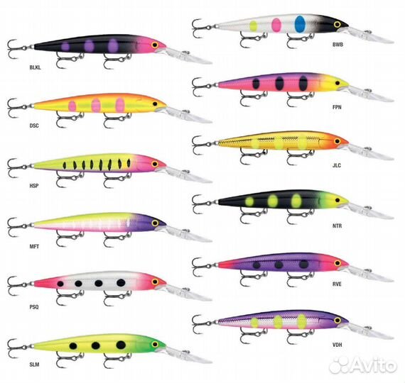 Воблер Rapala Down Deep Husky Jerk 12 12см 15г SLM