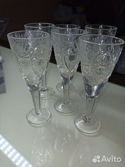 Хрустальные рюмки и стаканы СССР