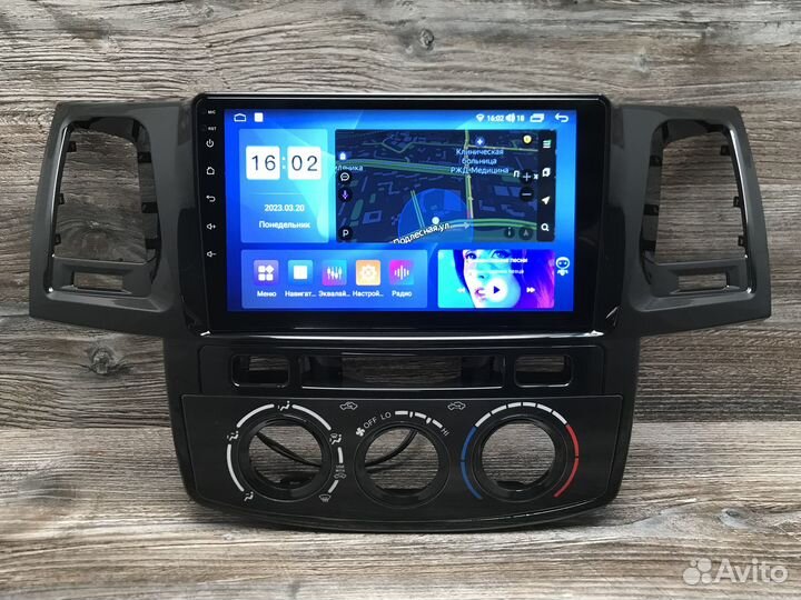 Магнитола Toyota Hilux 2/32GB 8 ядер, 4G модем