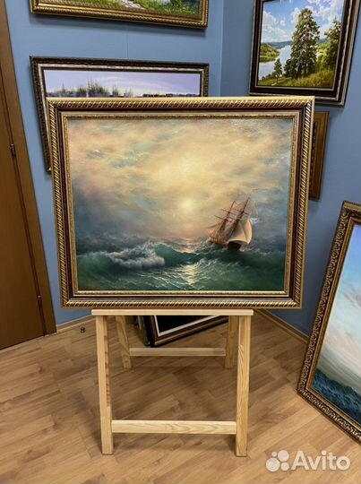 Картина маслом «Парусник. На перекор стихии» 60х75
