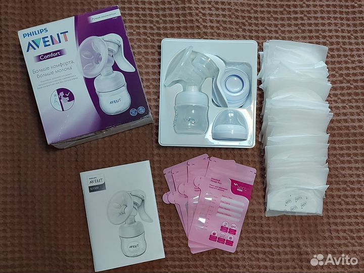 Молокоотсос avent ручной новый