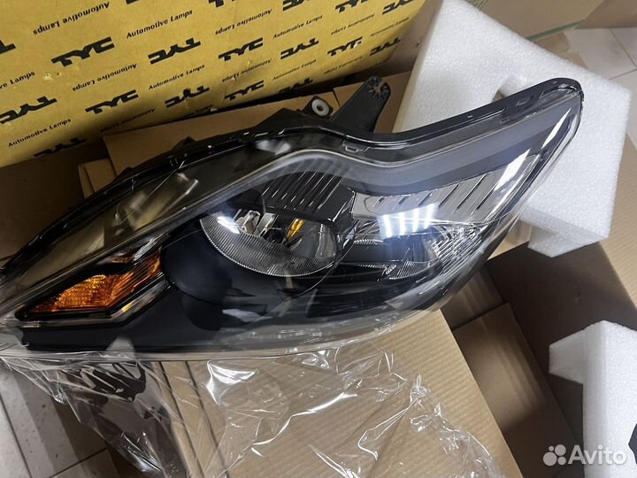 Фара ford focus 2 рестайлинг черная