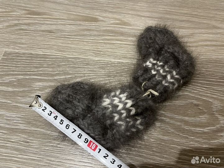Варежки и пинетки пуховые